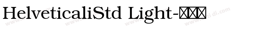HelveticaliStd Light字体转换